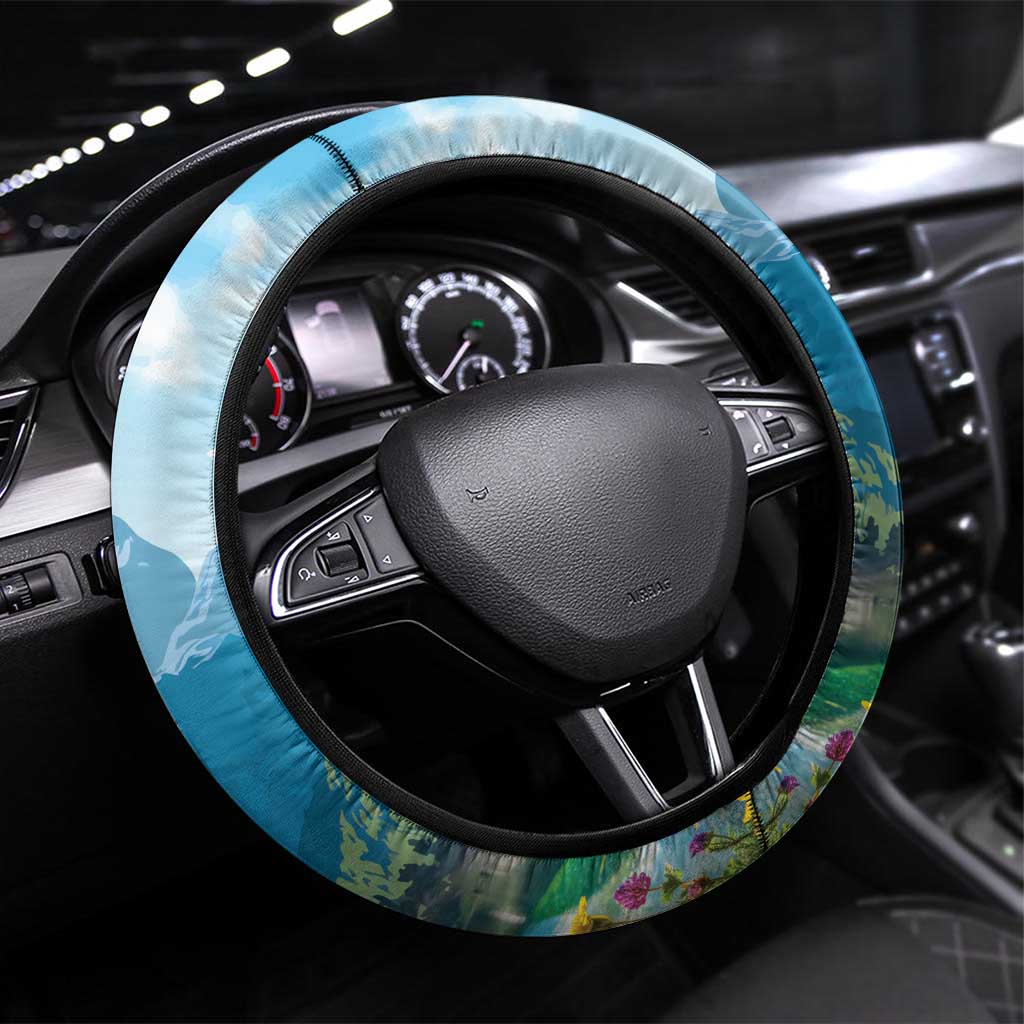 Slovenia Steering Wheel Cover Mount Triglav With Map