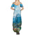 Slovenia Summer Maxi Dress Mount Triglav With Map