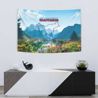 Slovenia Tapestry Mount Triglav With Map