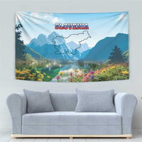 Slovenia Tapestry Mount Triglav With Map