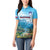 Slovenia Women Polo Shirt Mount Triglav With Map