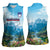 Slovenia Women Sleeveless Polo Shirt Mount Triglav With Map