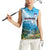 Slovenia Women Sleeveless Polo Shirt Mount Triglav With Map