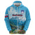 Slovenia Zip Hoodie Mount Triglav With Map