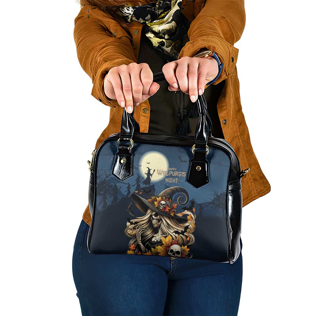 Happy Walpurgis Night Shoulder Handbag Skull Witch Spooky Style