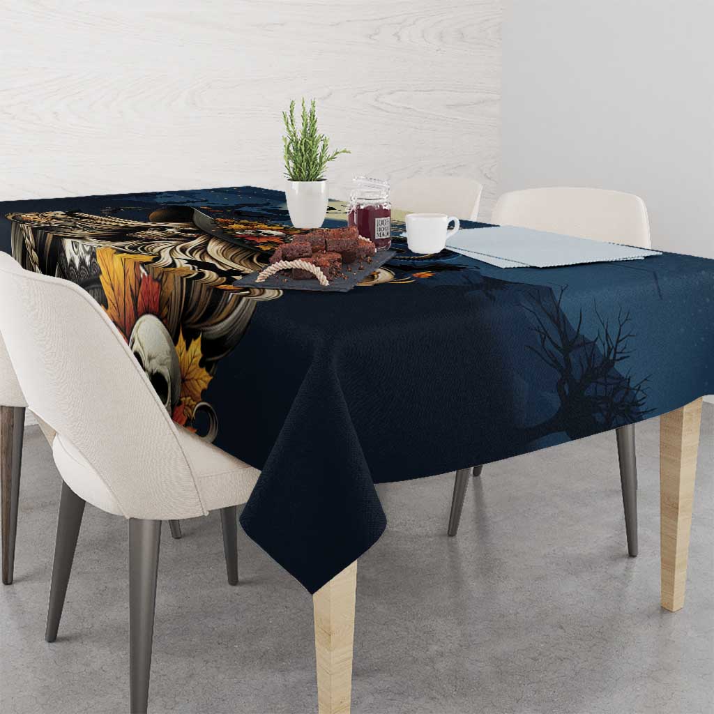 Happy Walpurgis Night Tablecloth Skull Witch Spooky Style