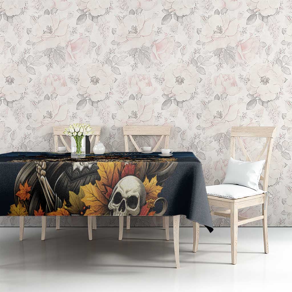 Happy Walpurgis Night Tablecloth Skull Witch Spooky Style