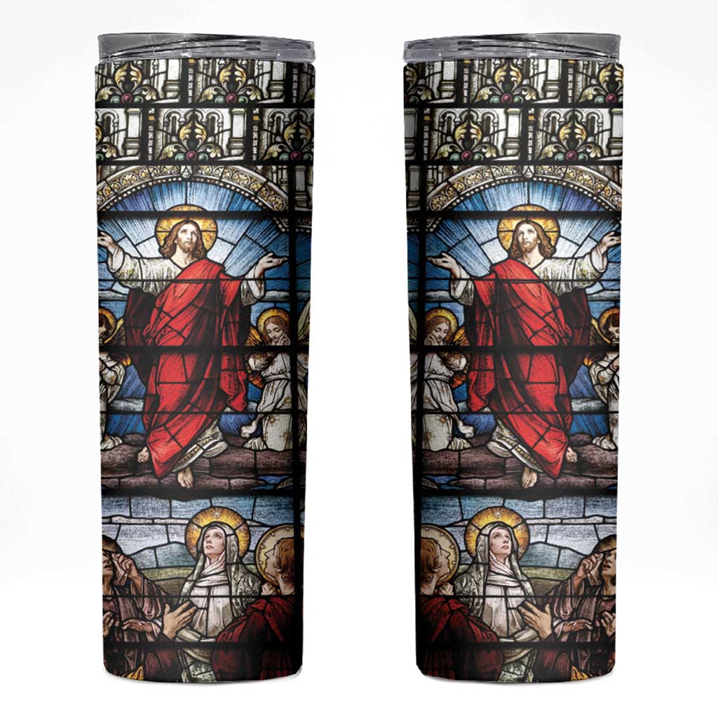 Happy Ascension Day Skinny Tumbler Ascension Of Jesus Christ Stained Glass Windows