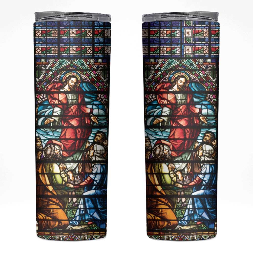 Happy Ascension Day Skinny Tumbler Faith and Religion Stained Glass Windows