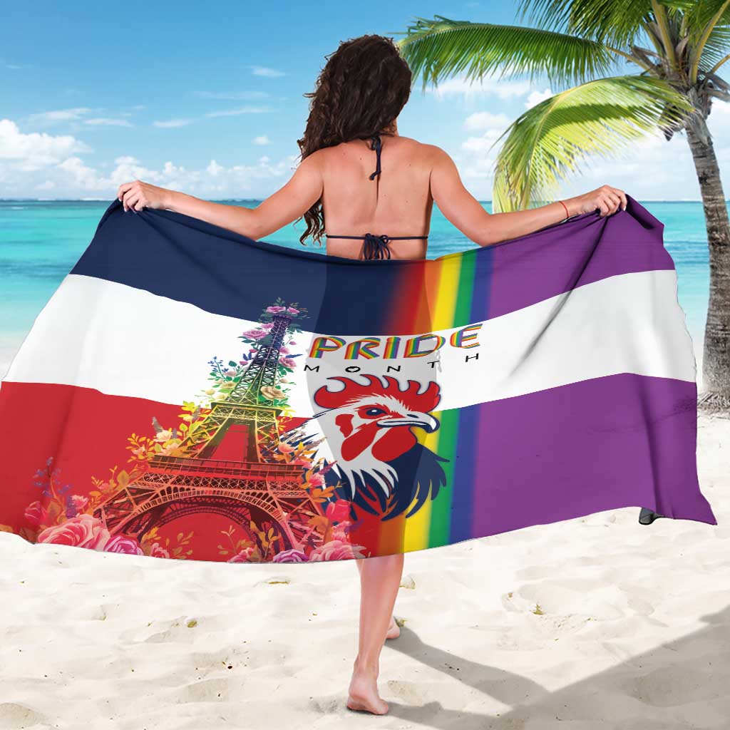 LGBTQ Pride Month Gay Sarong Eiffel Tower Paris Rainbow Flag
