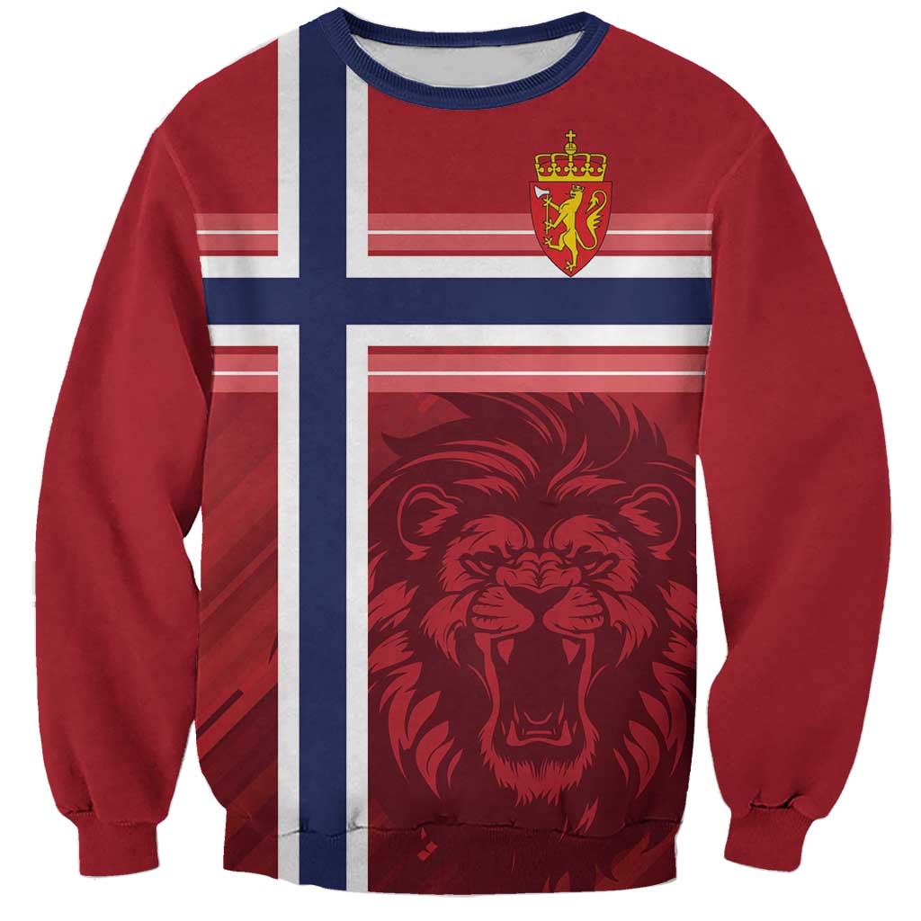 Custom Norway Football Sweatshirt Norges Herrelandslag i Fotball