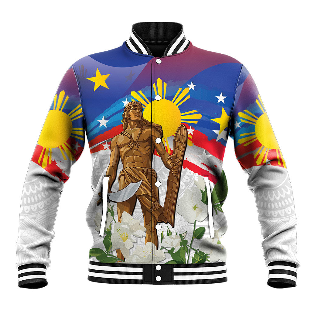 Philippines Flag Day Baseball Jacket Lapu-Lapu Warrior Heritage Art