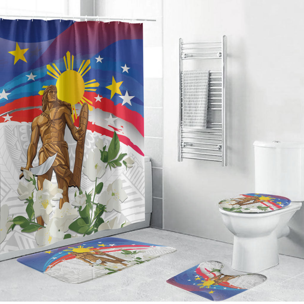 Philippines Flag Day Bathroom Set Lapu-Lapu Warrior Heritage Art