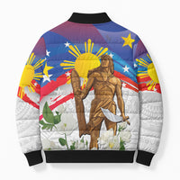 Philippines Flag Day Bomber Puffer Jacket Lapu-Lapu Warrior Heritage Art