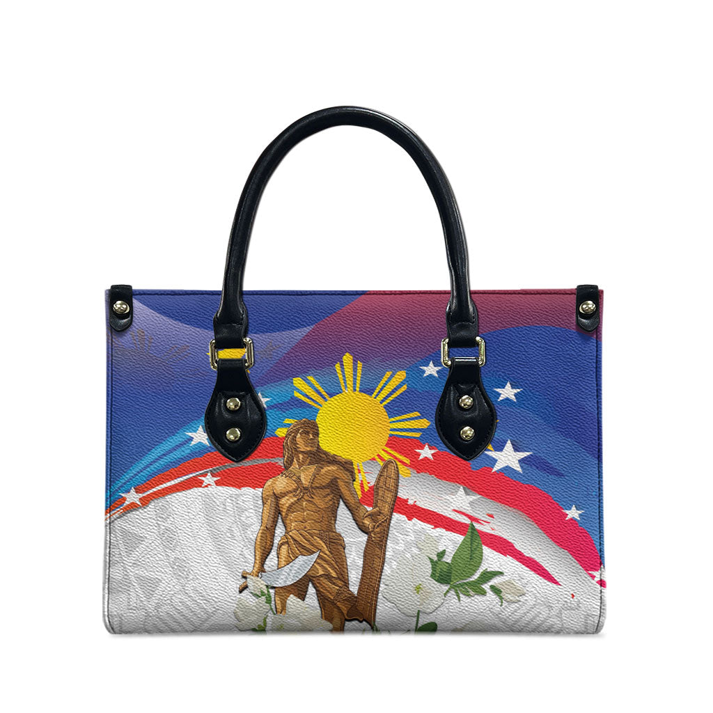 Philippines Flag Day Leather Bag Lapu-Lapu Warrior Heritage Art