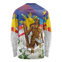 Philippines Flag Day Long Sleeve Shirt Lapu-Lapu Warrior Heritage Art
