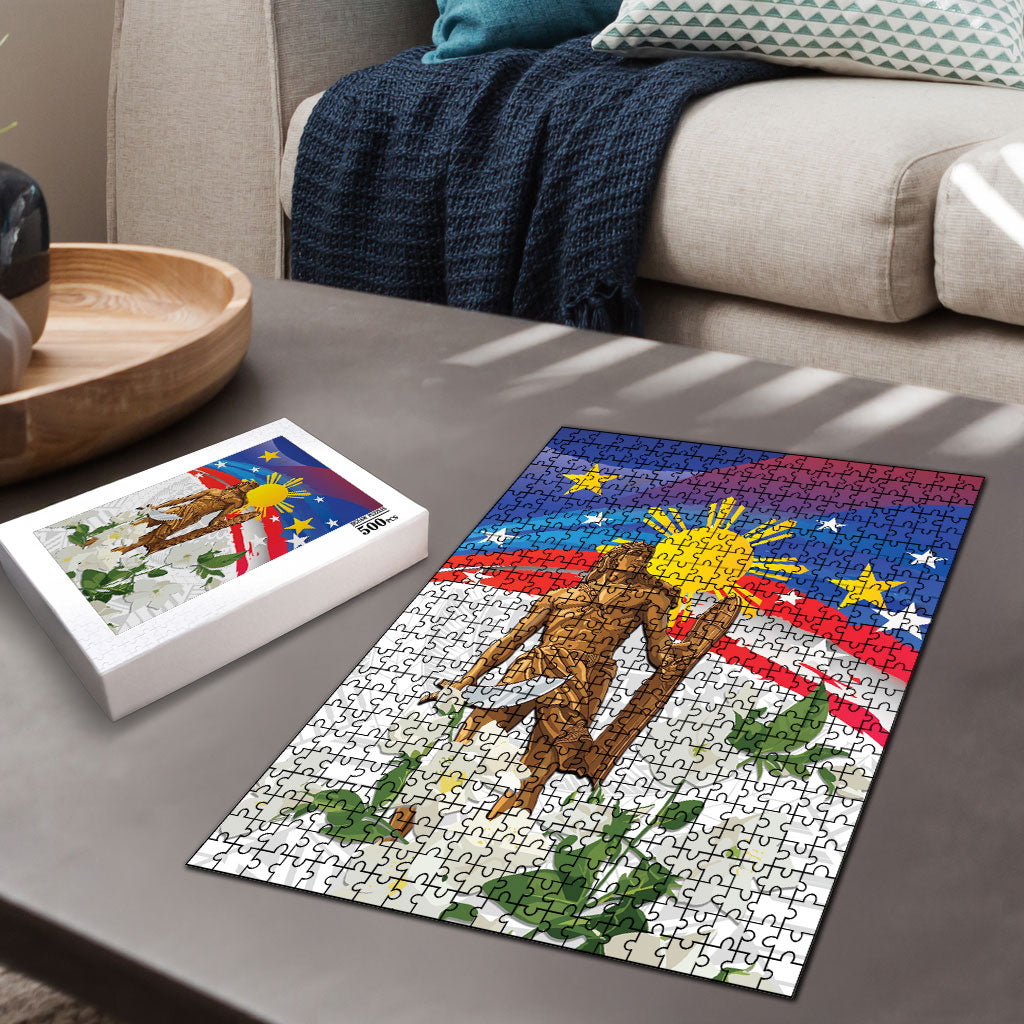Philippines Flag Day Puzzle Lapu-Lapu Warrior Heritage Art