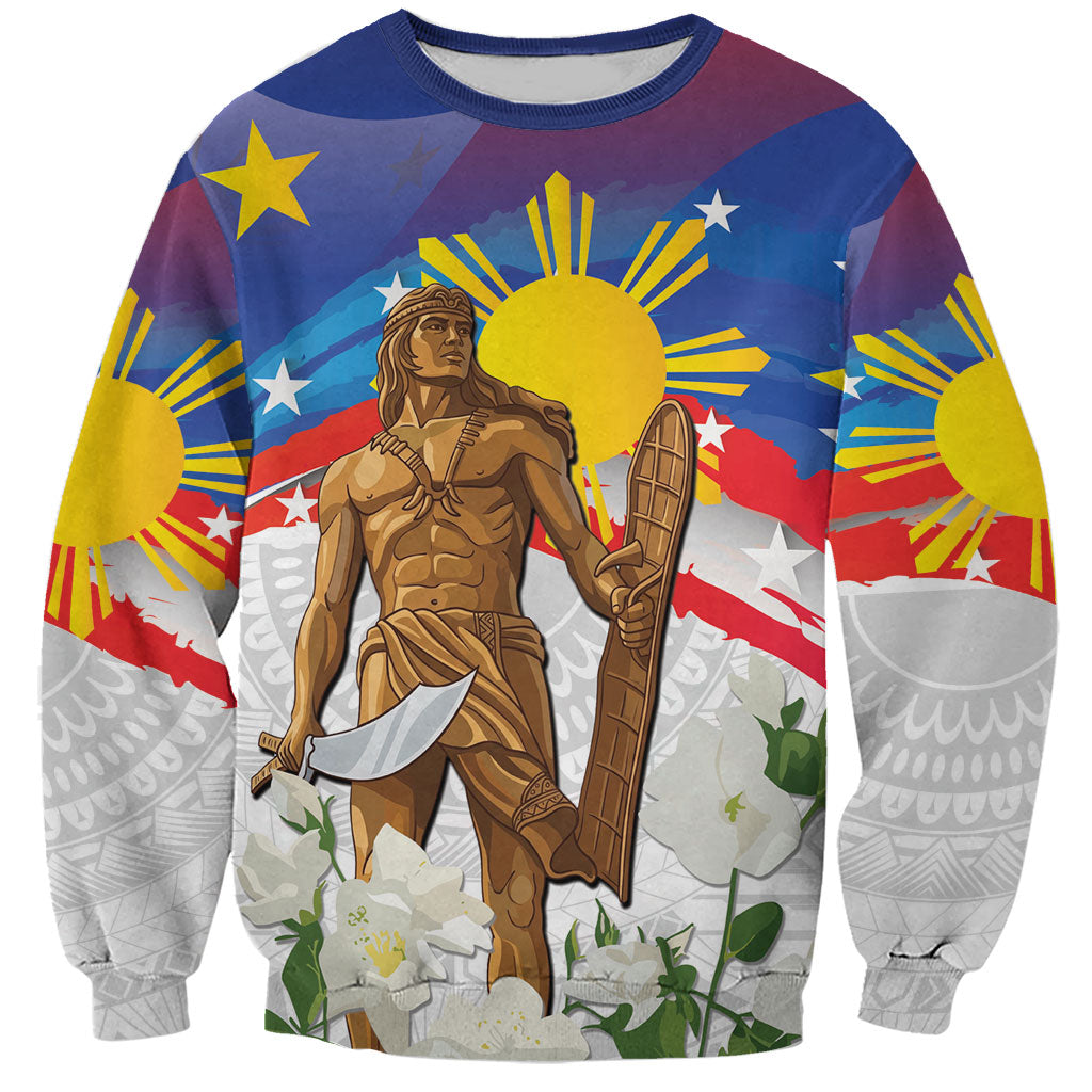 Philippines Flag Day Sweatshirt Lapu-Lapu Warrior Heritage Art