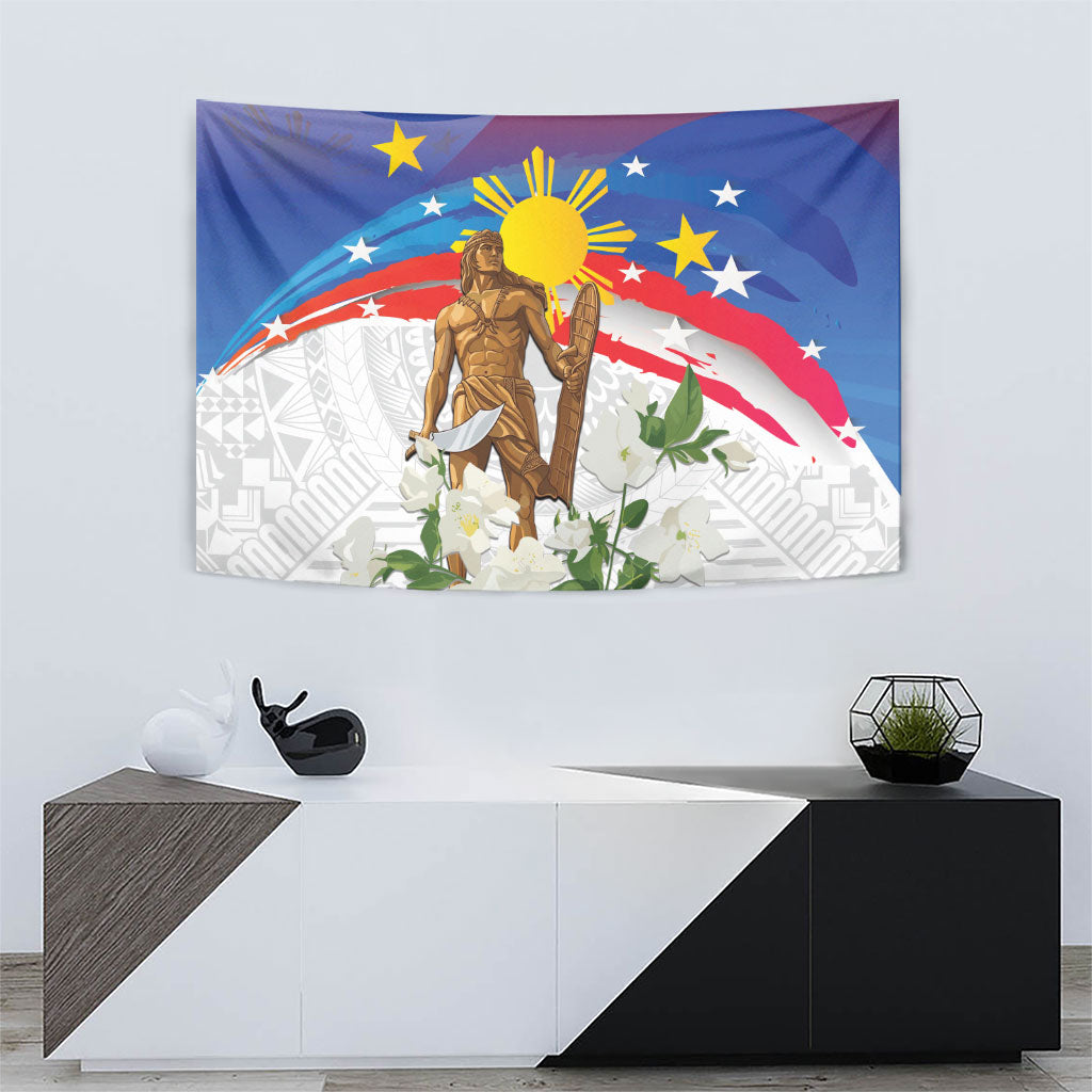 Philippines Flag Day Tapestry Lapu-Lapu Warrior Heritage Art