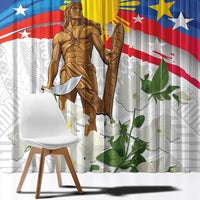 Philippines Flag Day Window Curtain Lapu-Lapu Warrior Heritage Art