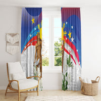 Philippines Flag Day Window Curtain Lapu-Lapu Warrior Heritage Art