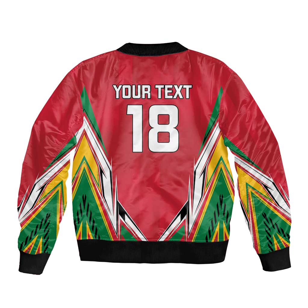 Custom Guyana Cricket Spirit Bomber Jacket Amazon Warriors Inspired - Wonder Print Shop