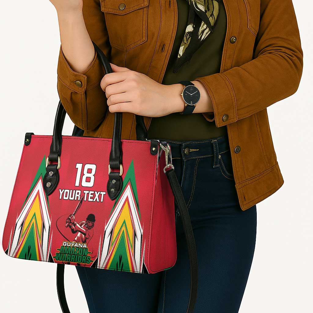 Custom Guyana Cricket Spirit Leather Bag Amazon Warriors Inspired - Wonder Print Shop