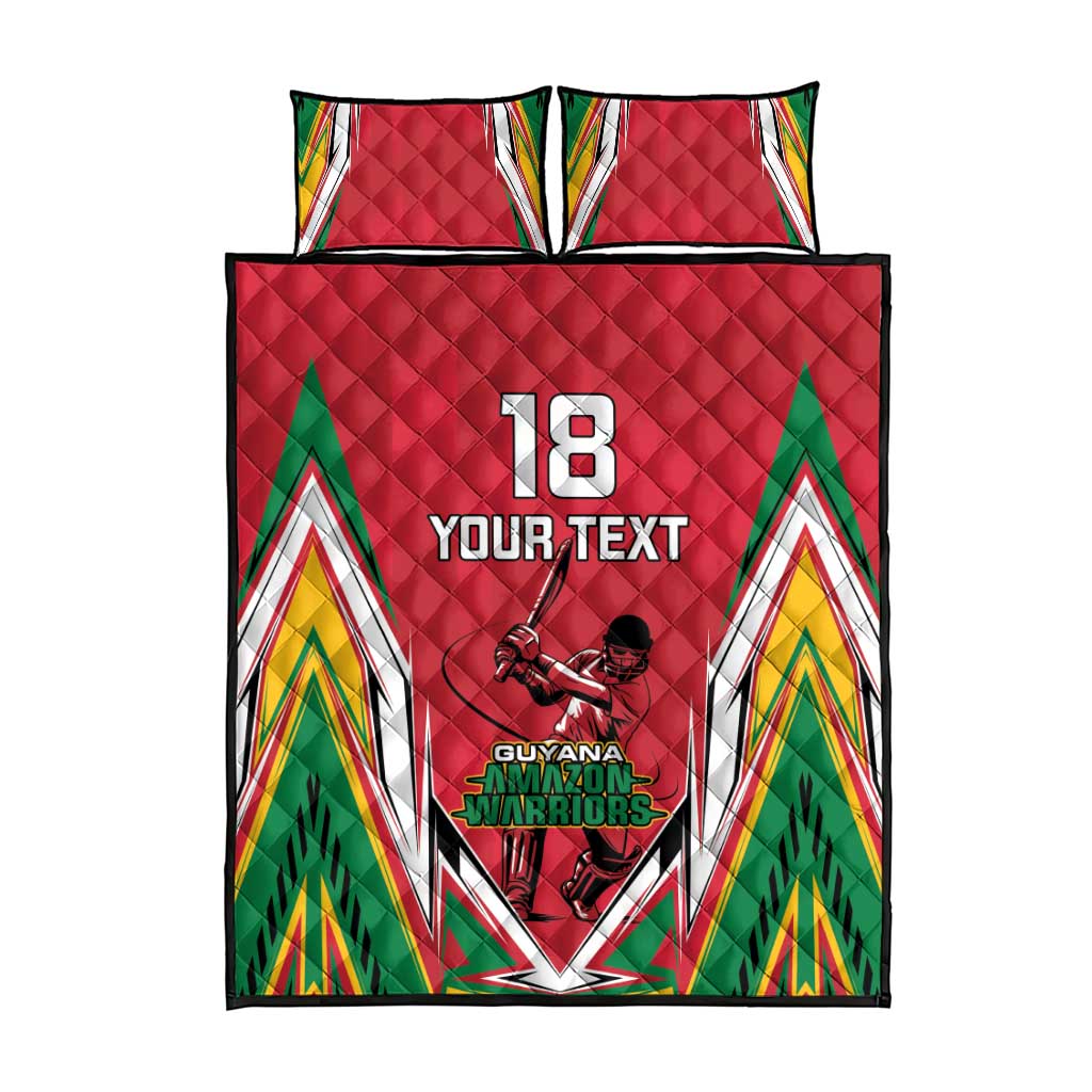 Custom Guyana Cricket Spirit Quilt Bed Set Amazon Warriors Inspired - Wonder Print Shop