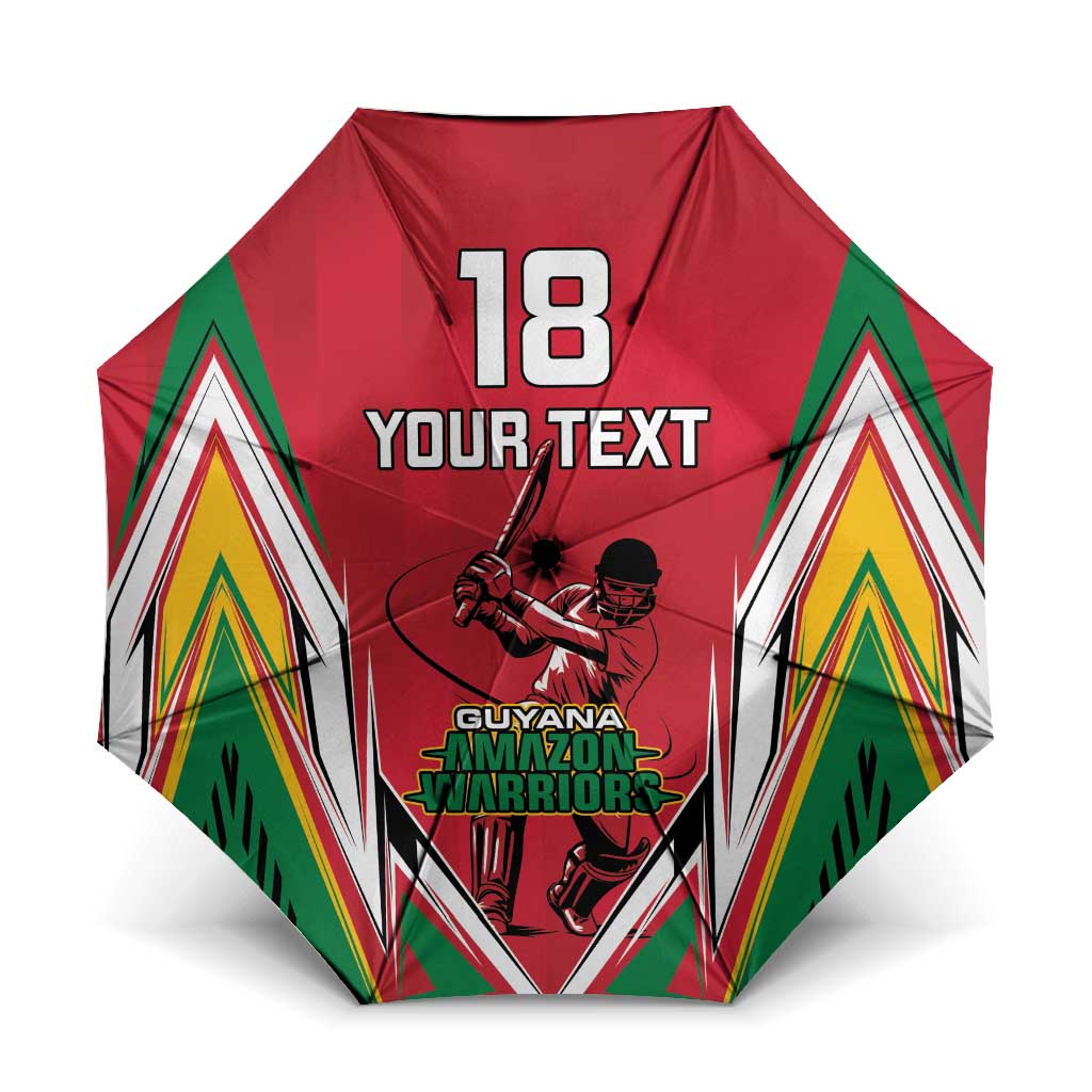 Custom Guyana Cricket Spirit Umbrella Amazon Warriors Inspired - Wonder Print Shop