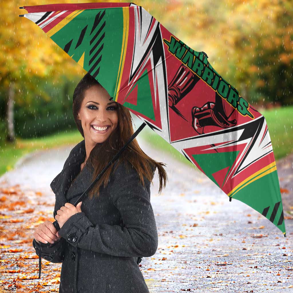 Custom Guyana Cricket Spirit Umbrella Amazon Warriors Inspired - Wonder Print Shop