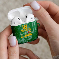 Custom Guyana Football AirPods Case One Team One Game Green Version - Wonder Print Shop