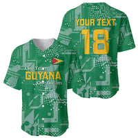 Custom Guyana Football Baseball Jersey One Team One Game Green Version - Wonder Print Shop