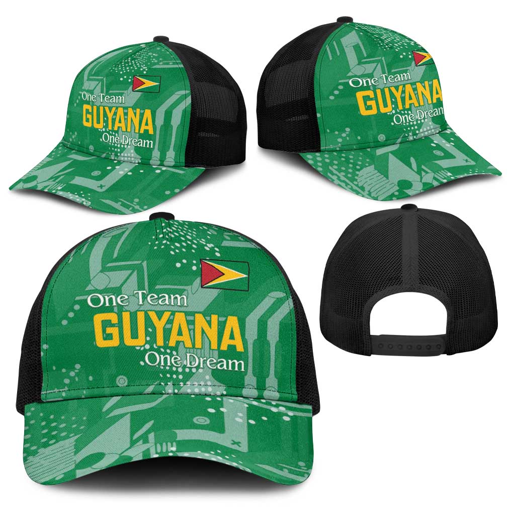 Guyana Football Baseball Net Cap One Team One Game Green Version - Wonder Print Shop