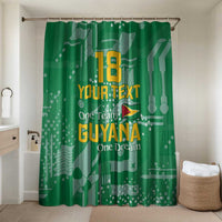 Custom Guyana Football Bathroom Set One Team One Game Green Version - Wonder Print Shop