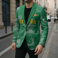 Custom Guyana Football Blazer One Team One Game Green Version - Wonder Print Shop