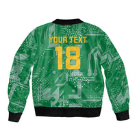 Custom Guyana Football Bomber Jacket One Team One Game Green Version - Wonder Print Shop