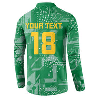 Custom Guyana Football Button Sweatshirt One Team One Game Green Version - Wonder Print Shop