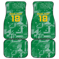 Custom Guyana Football Car Mats One Team One Game Green Version - Wonder Print Shop