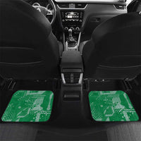 Custom Guyana Football Car Mats One Team One Game Green Version - Wonder Print Shop