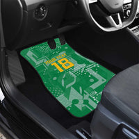 Custom Guyana Football Car Mats One Team One Game Green Version - Wonder Print Shop