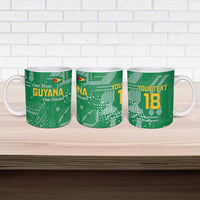 Custom Guyana Football Ceramic Mug One Team One Game Green Version - Wonder Print Shop