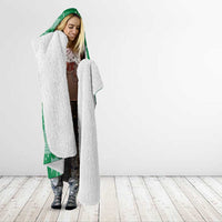 Custom Guyana Football Hooded Blanket One Team One Game Green Version - Wonder Print Shop