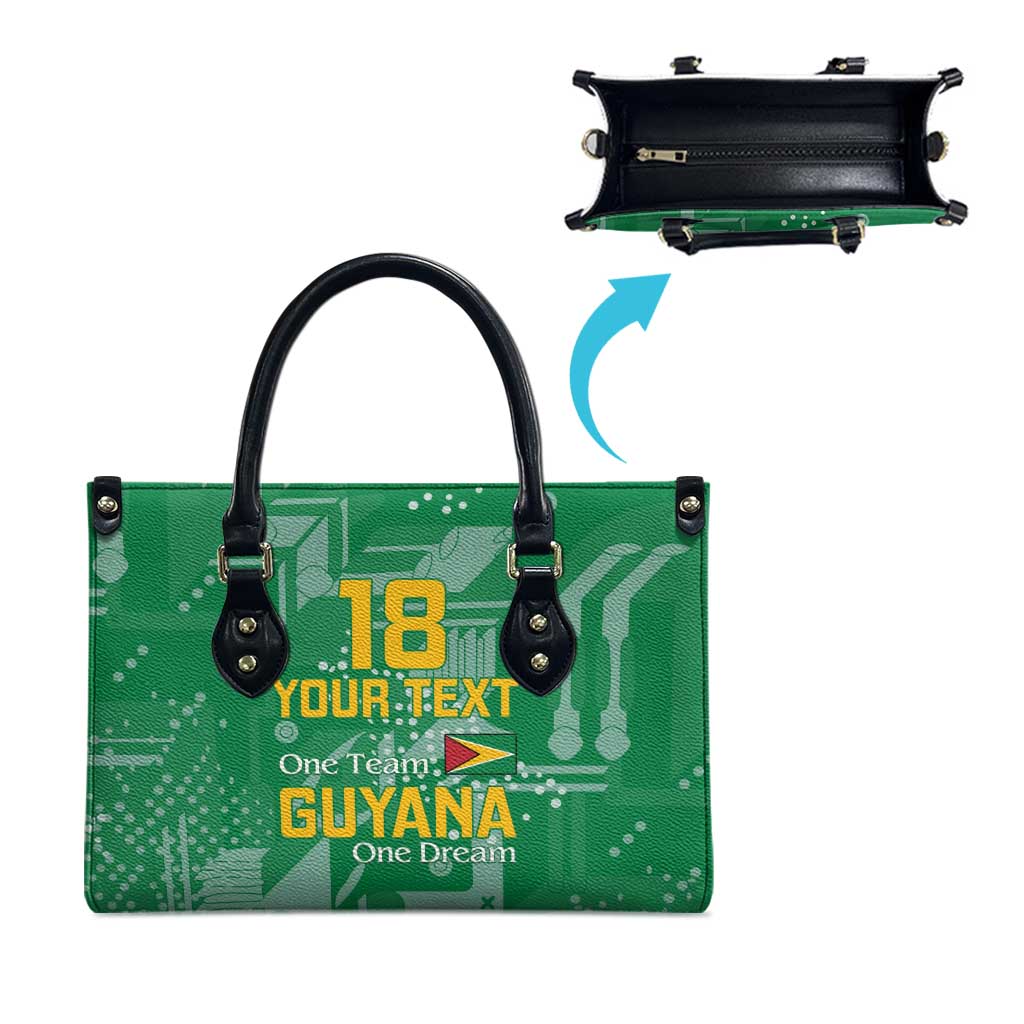 Custom Guyana Football Leather Bag One Team One Game Green Version - Wonder Print Shop