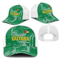 Guyana Football Mesh Trucker Cap One Team One Game Green Version - Wonder Print Shop