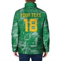 Custom Guyana Football Padded Jacket One Team One Game Green Version - Wonder Print Shop