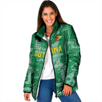 Custom Guyana Football Padded Jacket One Team One Game Green Version - Wonder Print Shop