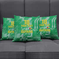 Custom Guyana Football Pillow Cover One Team One Game Green Version - Wonder Print Shop