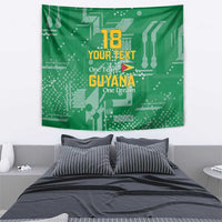 Custom Guyana Football Tapestry One Team One Game Green Version - Wonder Print Shop