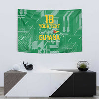 Custom Guyana Football Tapestry One Team One Game Green Version - Wonder Print Shop