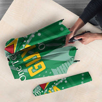 Custom Guyana Football Umbrella One Team One Game Green Version - Wonder Print Shop
